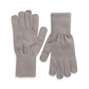 Trouve Nordstrom Grey Knit Gloves